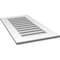 Ekena Millwork Vertical Surface Mount PVC Gable Vent: Functional, w/ 3-1/2"W x 1"P Standard Frame, 18"W x 34"H GVPVE18X3401SF - alternate 2